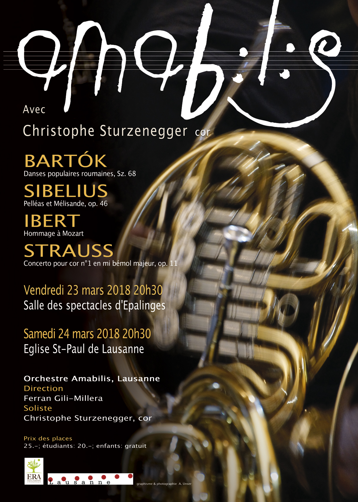 Amabilis joue Bartók, Sibelius, Ibert et Strauss